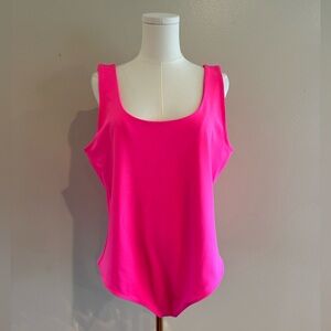 Express Body Contour Neon Pink Bodysuit
